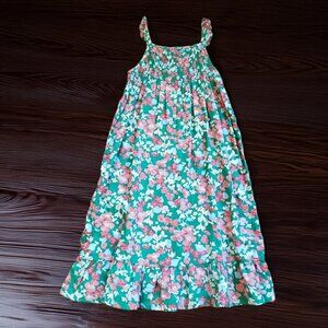NWOT JOULES Girls Lucia Woven Dress in Green Floral Size 11-12Y